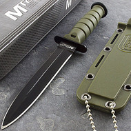 MTech USA 6" Necklace Knife With Sheath Green