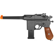 Galaxy G12 WWII Mauser Broomhandle Metal Spring Airsoft Pistol Gun