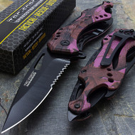 Tac Force TF-705PC 8" Purple Gentleman's Spring Assisted Folding Knife