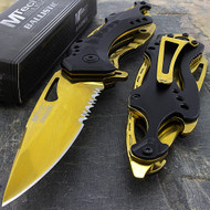 MTech USA MT-A705BG Gold Spring Assisted Folding Knife