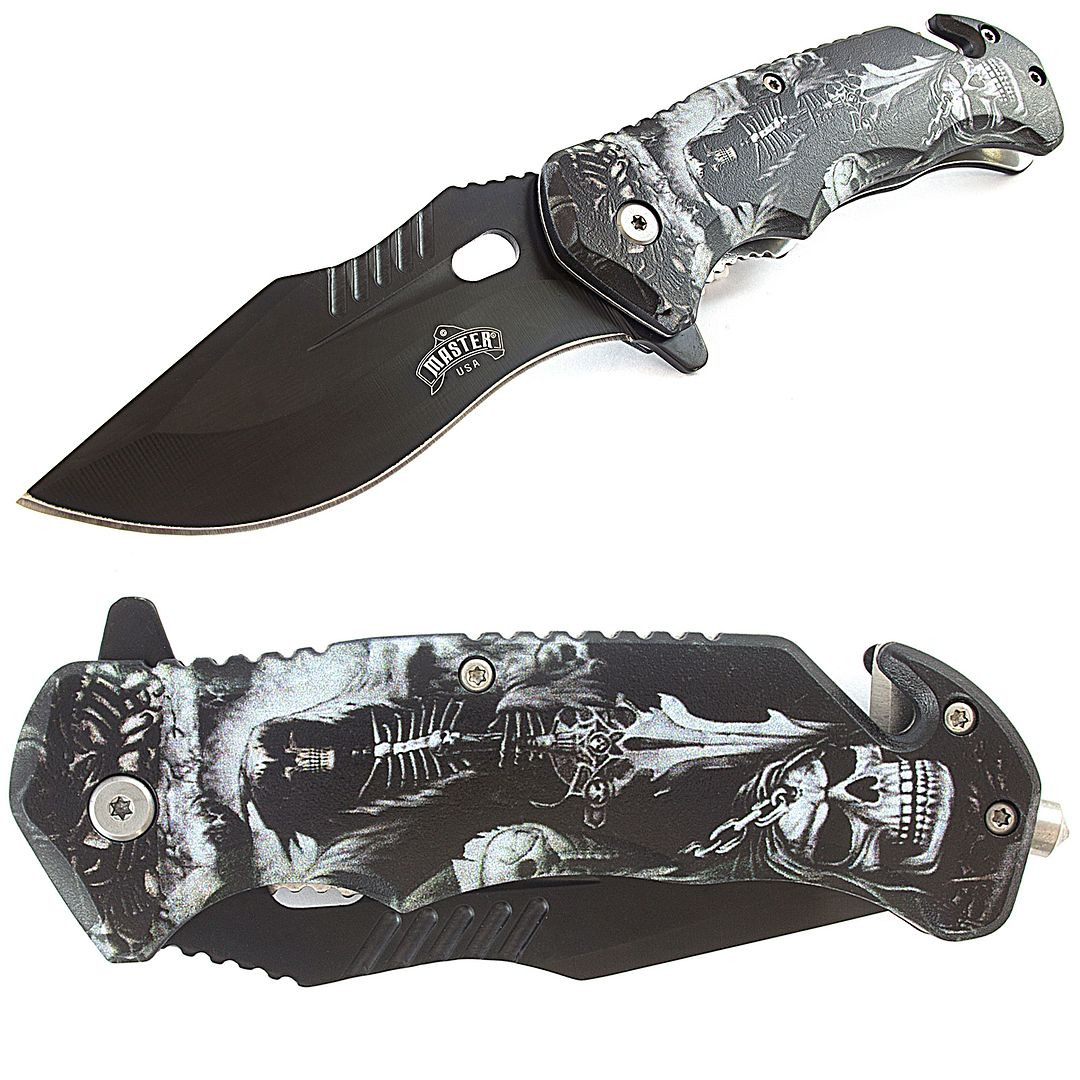  SE Spring Assisted Clip Point Folding Knife with Dark