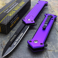 Tac Force TF-457PU 7.5" Joker Spring Assisted Folding Knife Purple
