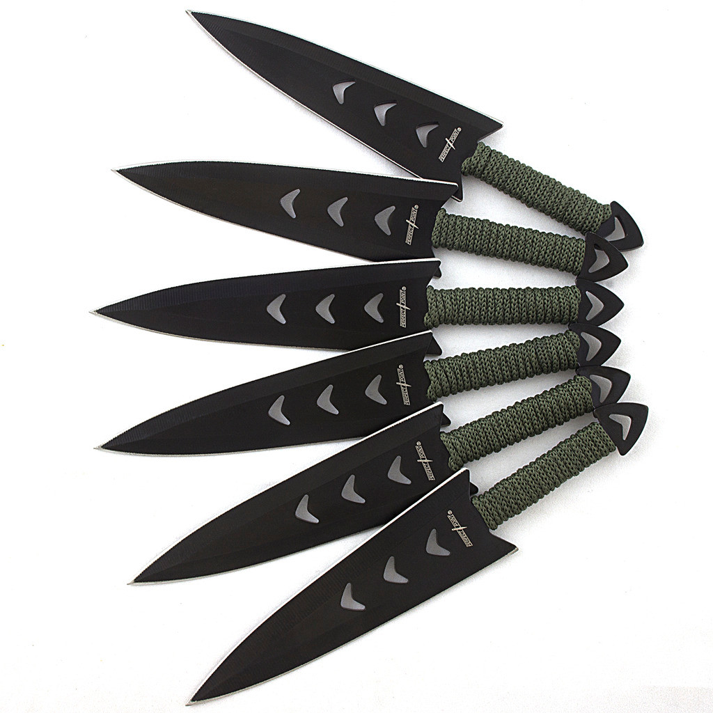 Professional Black Throwing Knives - Black Throwing Knife Set