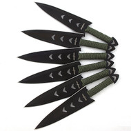 Perfect Point 3 Piece 6.5" Throwing Knife Set With Leg Strap