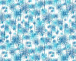 Pearl Reflections - Pearlescent Dandelion Blue Teal by KANVAS from Benartex Fabric