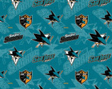 NHL - San Jose Sharks from Sykel Enterprises Fabrics