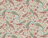 Zelie Ann - Floral Paisley Sage by Eleanor Burns from Benartex Fabric