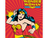 Wonder Woman - PANEL Red from Camelot Fabrics