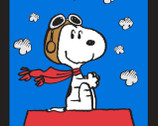 Peanuts - Snoopy Red Baron PANEL from Springs Creative Fabric