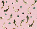 Imperial Garden - Koi Fish Pink by Teresa Chan from Paintbrush Studio Fabrics