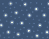 Fairy Nights GLOW In Dark - Starry Sky Midnight Blue from Lewis and Irene Fabric