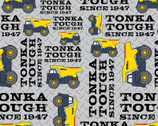 Tonka Tough FLANNEL - Trucks Grey from Camelot Fabrics