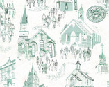Believe - Scenic Teal from In The Beginning Fabric