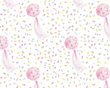 The Girls Collection - Balloons Confetti White by Laura Ashley from Camelot Fabrics