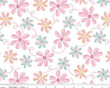 Perfect Party Floral White from Riley Blake Fabric
