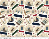 Let Is Snow Main Cream FLANNEL from Riley Blake Fabric