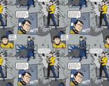Star Trek Revisited - Characters Grey from Camelot Fabrics