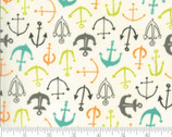 Fish Tales - Anchors Multi from Moda Fabrics
