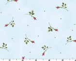 Wild Rose FLANNEL - Rosebuds Blue by Marti Michell from Maywood Studio Fabric
