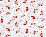 Umbrella Raindrops - Warm Colorful from EE Schenck Fabric