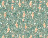 Beachside Pretty - Seahorse Sage from Camelot Fabrics