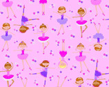 Comfy Flannel Prints - Ballerina Pink Purple from A.E. Nathan Company