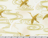 Imperial Collection 16 - Flying  Crane Ivory from Robert Kaufman Fabric
