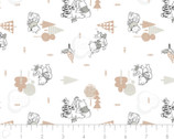 Winnie the Pooh Wonder - Forest Tan from Camelot Fabrics