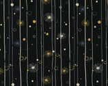 Garden Delight III - Stripe Sparkle LINEN CANVAS Metallic from Cosmo Fabric
