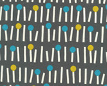 Onnela - Matchstick Tree Charcoal OXFORD from Elite Fabric