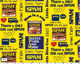 Spam Print Yellow by Hormel from Michael Miller Fabric