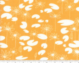 Botanica - Lily Lotus Flowers Cheddar Gold by Crystal Manning from Moda Fabrics