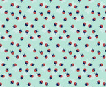 Madison - Ladybug Turquoise from 3 Wishes Fabric