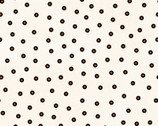 Happy Jacks and Friends FLANNEL - Confetti Dots Cream by Bonnie Sullivan from Maywood Studio Fabric
