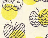 Kid’s Drawing OXFORD - Butterfly Yellow from Kokka Fabric