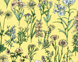 Memoire A Paris - Floral Yellow from Lecien Fabric