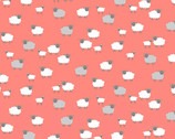 Spring - Sheep Pink from Makower UK  Fabric