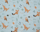 Dreamer - Bedtime Story Ice POPLIN by Jenny Ronen from Birch Fabrics