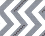 Simply Color - Metro Stripe Dotted Zig Zag Grey from Moda