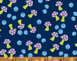 Juniper - Mushrooms Blue by Jessica VanDenburgh from Windham Fabrics