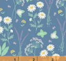 My Cup of Tea - Garden Herbs Blue by Whistler Studios from Windham Fabrics
