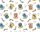 Harry Potter FLANNEL - Seals White from Camelot Fabrics