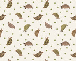 Small Things Pets - Tortoises Cream from Lewis and Irene Fabric