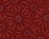 Plant Kindness - Daisies Red Tonal by One Sister from Henry Glass Fabric