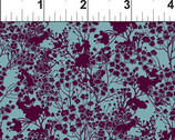 Garden Delights III - Lt Teal Purple Floral Prigs 7GSG-5 from In The Beginning Fabric