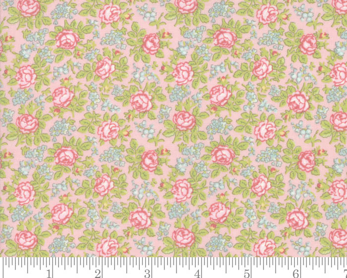 Bramble Cottage - Blossom Floral Pink by Brenda Riddle Acorn Quilts from  Moda Fabrics - JAQS Fabrics
