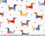 Whiskers and Tails - Dogs in Shirts Bright from Robert Kaufman Fabrics