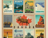 Destinations - Canada Cities Panel 36 Inches by Anderson Design from Riley Blake Fabric