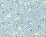 English Garden - Little Floral Vine Powder Blue by Sevenberry from Robert Kaufman Fabric