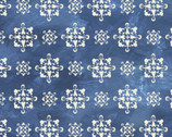 Tuscan Sun - Medallions Blue from David Textiles Fabrics